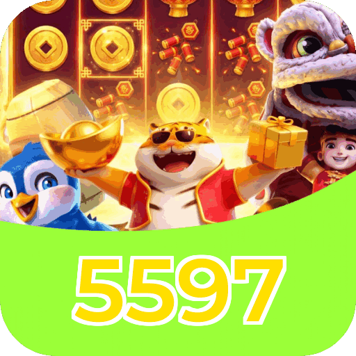 Interface do aplicativo 5597 mostrando jogos disponíveis no iOS e Android